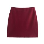 Mini Skirts Manufacturer - OEM Custom PB&ZA Women 2024 Knitted High-waisted