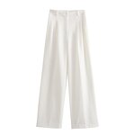 Pants Manufacturer - OEM Custom PB&ZA Women 2024 Spring Pleated Wide Legs