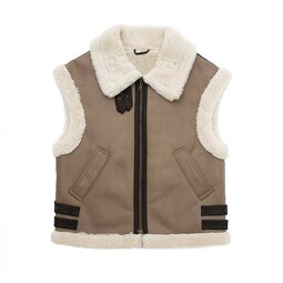 Fleece Waistcoat Manufacturer - OEM Custom PB&ZA Women 2024 Winter Lamb