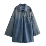 Dress Manufacturer - OEM Custom PB&ZA Women 2023 Casual Denim Long Sleeve