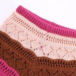 Shorts Manufacturer - OEM Custom PB&ZA Women 2023 Autumn Streak Knit