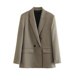 Blazer Coat Manufacturer - OEM Custom PB&ZA Women 2024 Autumn Double