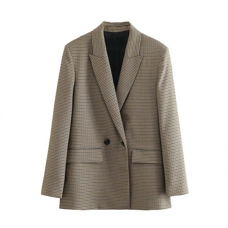 Blazer Coat Manufacturer - OEM Custom PB&ZA Women 2024 Autumn Double