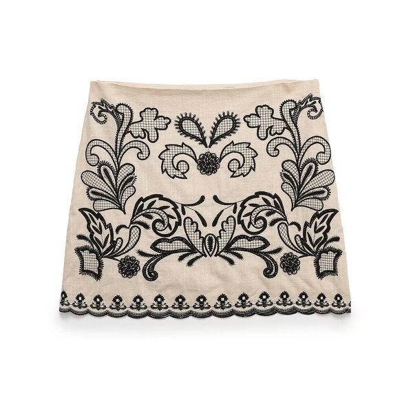 Mini Skirts Manufacturer - OEM Custom PB&ZA Women's 2024 Summer Vintage