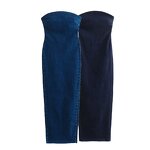 Dress Manufacturer - OEM Custom PB&ZA Women 2025 Spring Denim Vintage