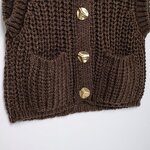 Knitting Vest Manufacturer - OEM Custom PB&ZA Women 2024 Autumn Coarse