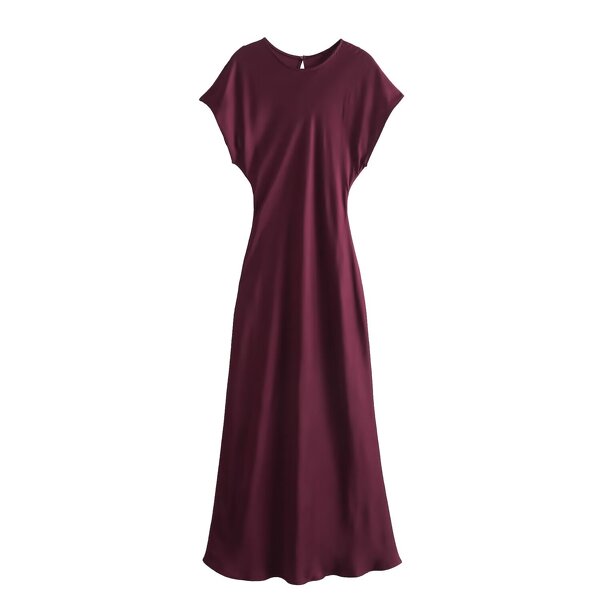 Dress Manufacturer - OEM Custom PB&ZA Women 2023 Spring Silk Satin MIDI