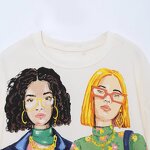 Hoodie Manufacturer - OEM Custom PB&ZA Women 2022 Autumn Printed for Girls