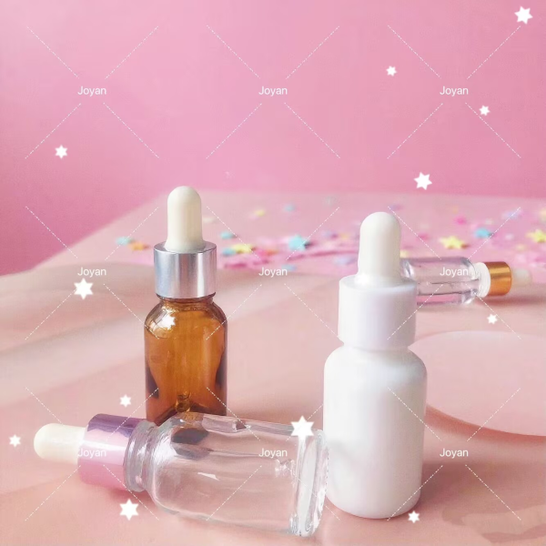 玫瑰金滴精华液瓶，带螺旋盖，容量5ml-50ml，用于护肤，起订量1000支