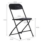 Folding Chair Supplier - Modern White Portable Party Activity