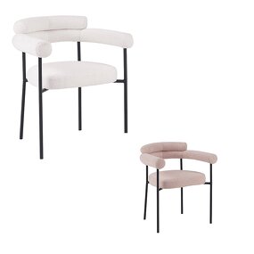 Dining Chair Supplier - Nordic Teddy Fabric Multiple Color