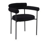 Dining Chair Supplier - Nordic White Wool Blend Boucle Fabric