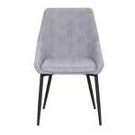 Dining Chair Factory - Modern Steel Black Leg Velvet Cushion
