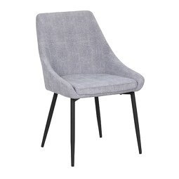 Dining Chair Factory - Modern Steel Black Leg Velvet Cushion