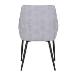 Dining Chair Factory - Modern Steel Black Leg Velvet Cushion