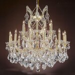 Chandelier Supplier - Custom Golden Maria Theresa Crystal
