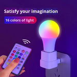LED Globe Bulb Factory - A60 RGB 16 Colors Remote Dimmable