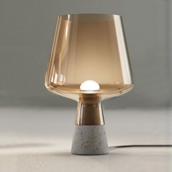 Smoky Mushroom Table Lamp Supplier - Factory Glass LED AC