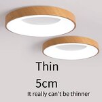 Wood Ceiling Light Supplier - Modern Minimalist 24W Remote