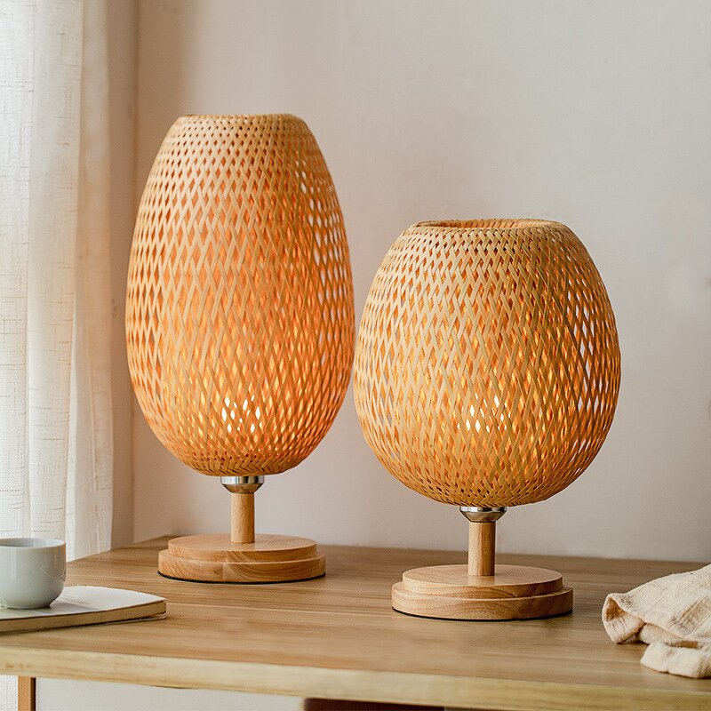 Japanese Bamboo Table Lamp Factory - Zen Style Vintage Decor