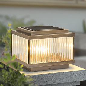 Solar Column Light Supplier - All Copper European Style Warm White