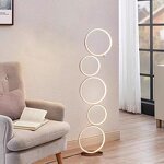 Five Ring Floor Lamp Supplier - Modern LED Three Speed Dimming
