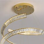 LED Ring Chandelier Supplier - High-End Spiral Crystal Hanging