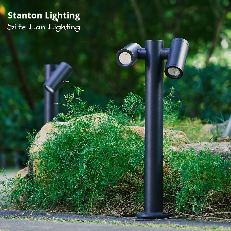 LED Lawn Lamp Factory - Modern IP65 Rotating Double-Head