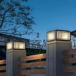 Solar Column Lamp Factory - Minimalist LED Outdoor Courtyard