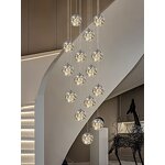 Raindrop Glass Lamp Supplier - Nordic Spiral Staircase Full