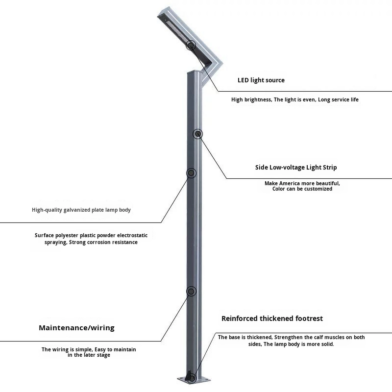 LED Street Lights Factory - Custom 3.35m Aluminum Body IP65