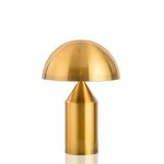 Mushroom Table Lamp Supplier - Modern LED Rechargeable Black