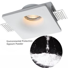 Square Ceiling Lamp Supplier - Modern Borderless Gypsum Downlight