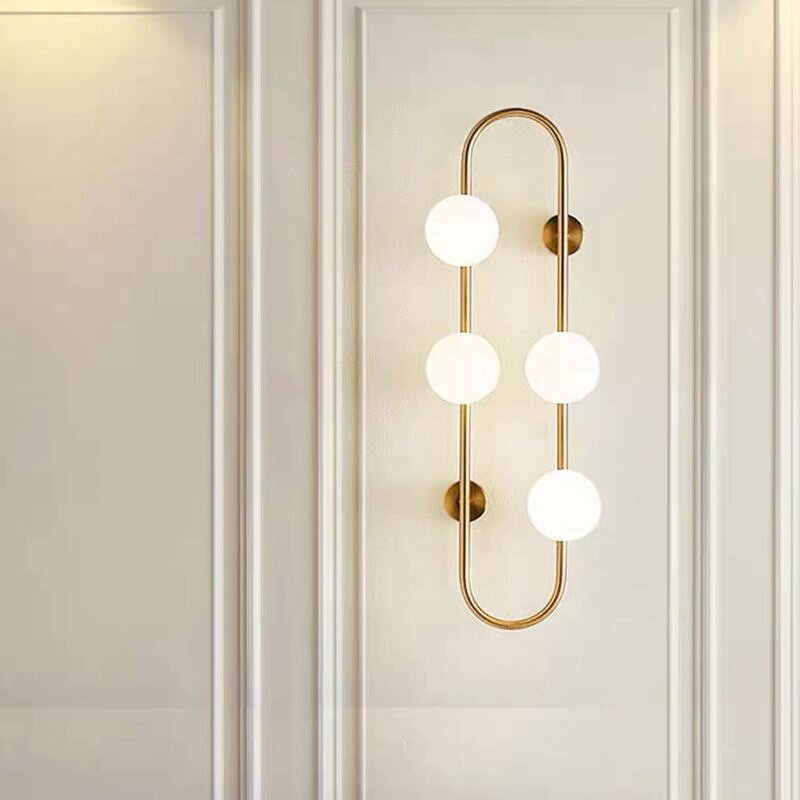 Glass Ball Wall Light Factory - Nordic Minimalist Iron Paper Clip