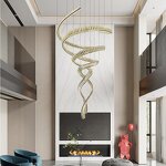 LED Ring Chandelier Supplier - High-End Spiral Crystal Hanging