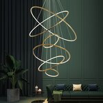 Stainless Steel Chandelier Supplier - Modern Ring Luxury Home