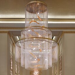 Round Crystal Chandelier Supplier - Luxury for Indoor Wedding