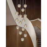 Raindrop Glass Lamp Supplier - Nordic Spiral Staircase Full