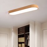 Wood Ceiling Light Supplier - Modern Minimalist 24W Remote
