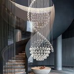 Raindrop Crystal Pendant Light Supplier - Custom Large for Loft