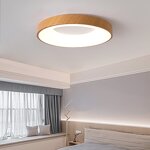 Wood Ceiling Light Supplier - Modern Minimalist 24W Remote