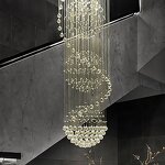 Raindrop Crystal Pendant Light Supplier - Custom Large for Loft