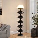 Gourd Floor Lamp Supplier - Nordic Denmark Black & White