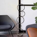 Five Ring Floor Lamp Supplier - Modern LED Three Speed Dimming