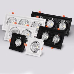 Square Gimbal Spotlight Factory - 110V-220V COB Modern Recessed