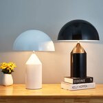 Mushroom Table Lamp Supplier - Modern LED Rechargeable Black
