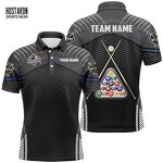 Men'S Billiard Polo Shirt Manufacturer - OEM Custom HOSTARON Printed