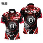 Men'S Billiard Polo Shirt Manufacturer - OEM Custom HOSTARON Printed