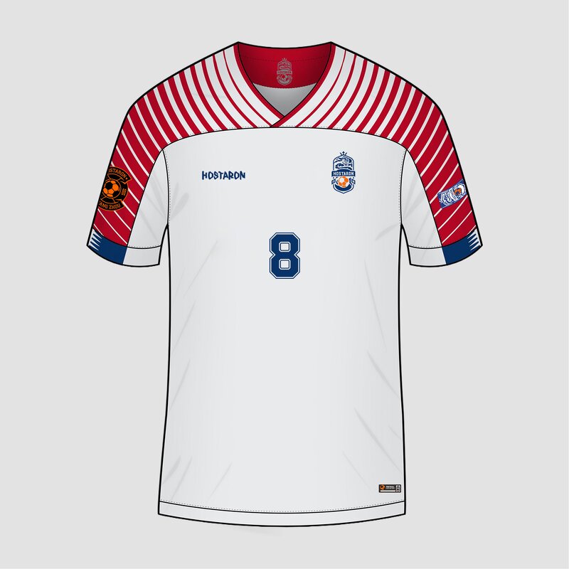 Retro Maillot Manufacturer - OEM Custom HOSTARON Blue Soccer Jersey Player
