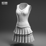 Loose Tennis Dresses Manufacturer - OEM Customized HOSTARON Tennis Cloth